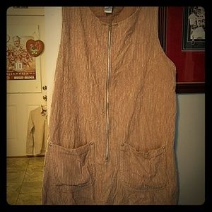 Cute tan sleeveless dress